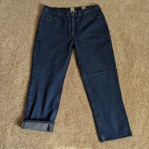 Men's RedHead Fleece-Lined Dark Wash Relaxed Fit Jeans